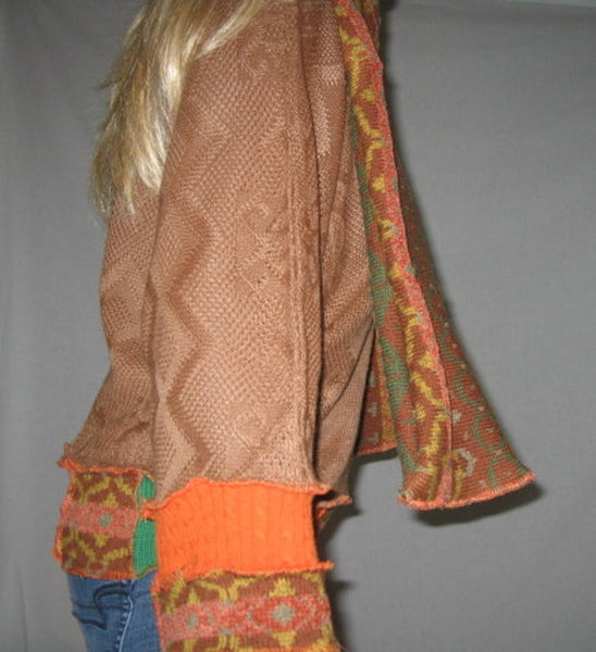 Brown Orange Green Sweater