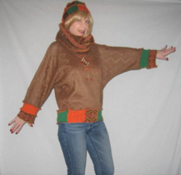 Beanie Scarf Sweater Set