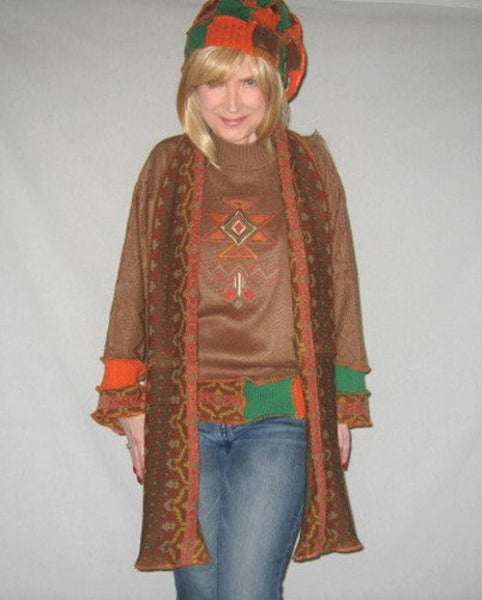 Handmade Sweater Scarf Elf Hat