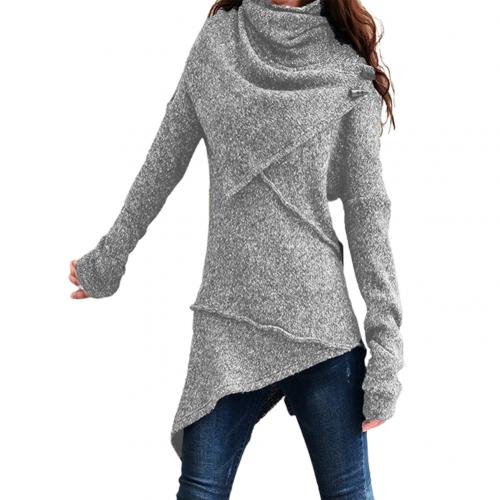 Fairy Tunic In 5 Different Colors You Choose Scarf Turtleneck Long Sweater Inside Out Seams Pullover Jumper Available In Sizes Medium Large XL And Plus Sizes 2X 3X And 4X